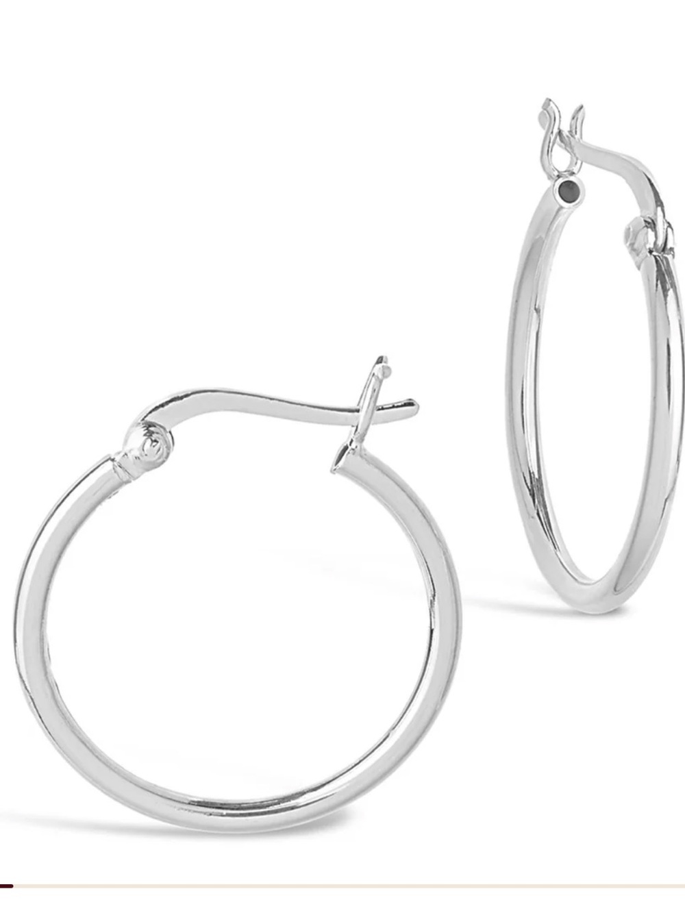 Sterling Forever Sterling Silver Hoop Earrings